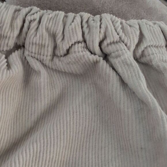 70s Kids‎ Tan Corduroy Embroidered Bunny Short Suit Outfit Vest - Picture 7 of 8